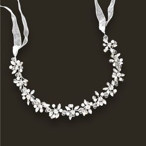 Handcrafted crystal hair garland
